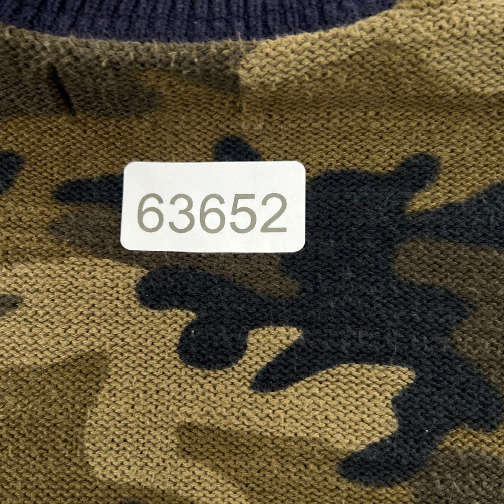 Polo Ralph Lauren Camo Tiger Varsity Sweater Boys L 14-16 Green Crewneck Knit - Picture 10 of 10